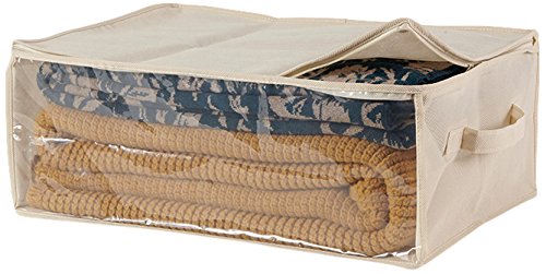 Linea Più 0384 Easybag TNT Storage Bag, 50X35 cm, H 20, 2 Pieces, Ecru