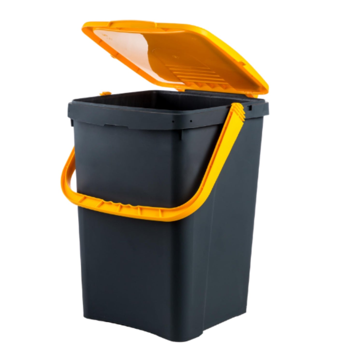 Ecoplast, Waste Separation Bin, Book-Type Opening, Flexible and Non-Deformable, Resistant to All Temperatures, Ideal for Indoor and Outdoor Use, 50 L Capacity, Made in Italy