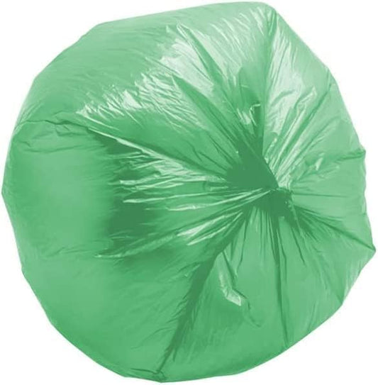 Sacchetti Biodegradabili f.to 55 x 68 da 30 Litri, Sacchi Raccolta Umido Salvagoccia con Manico lungo, Sacchi Organico compostabili e biodegradabili colore verde