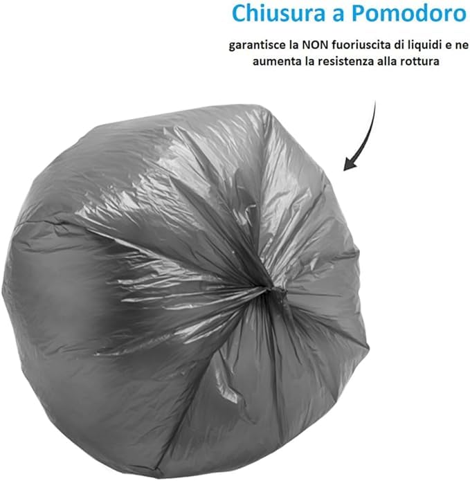 FercasaShop® 350 TRANSPARENT garbage bags, size 70x110 cm, 110 Litre capacity, bags for separate waste collection, 35 rolls of 10 pieces