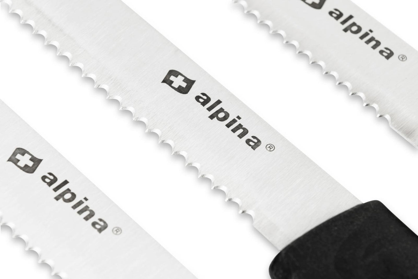 Alpina - Set of 6 Steak Knives + Lucky Sticker
