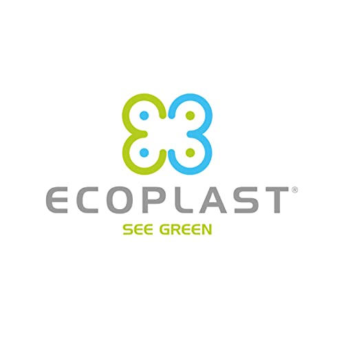 Ecoplast Pattumiera per Raccolta Differenziata, Apertura a Libro, Flessibile e Indeformabile, Resiste a tutte le Temperature, Interno ed Esterno, Oltre 80% Plastica Riciclata, Made in Italy, Marrone