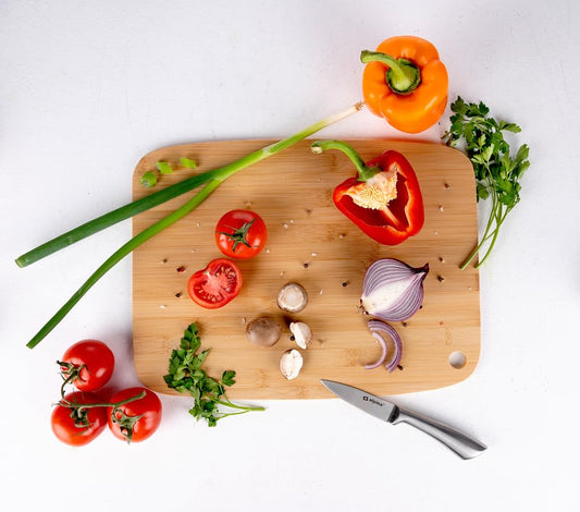 Tagliere in legno – 38 x 28 x 0,8 cm – Tagliere per pane – Bambù