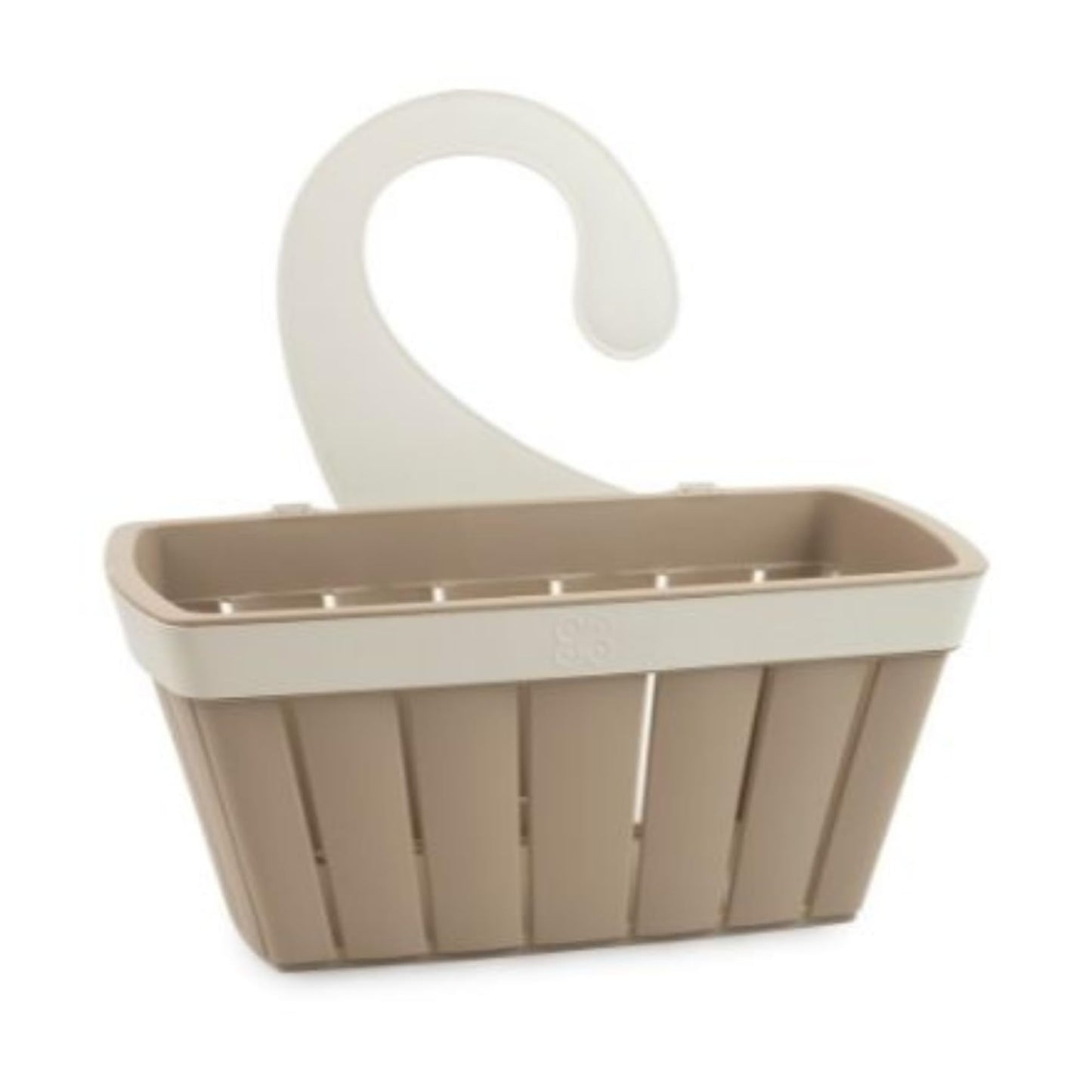Ecoplast, Basket with Universal and Removable Hook, Can be Hung in Any Bathroom as a Shower Caddy, Made of Recycled Plastic, Eco-sustainable Item, Anthracite Color