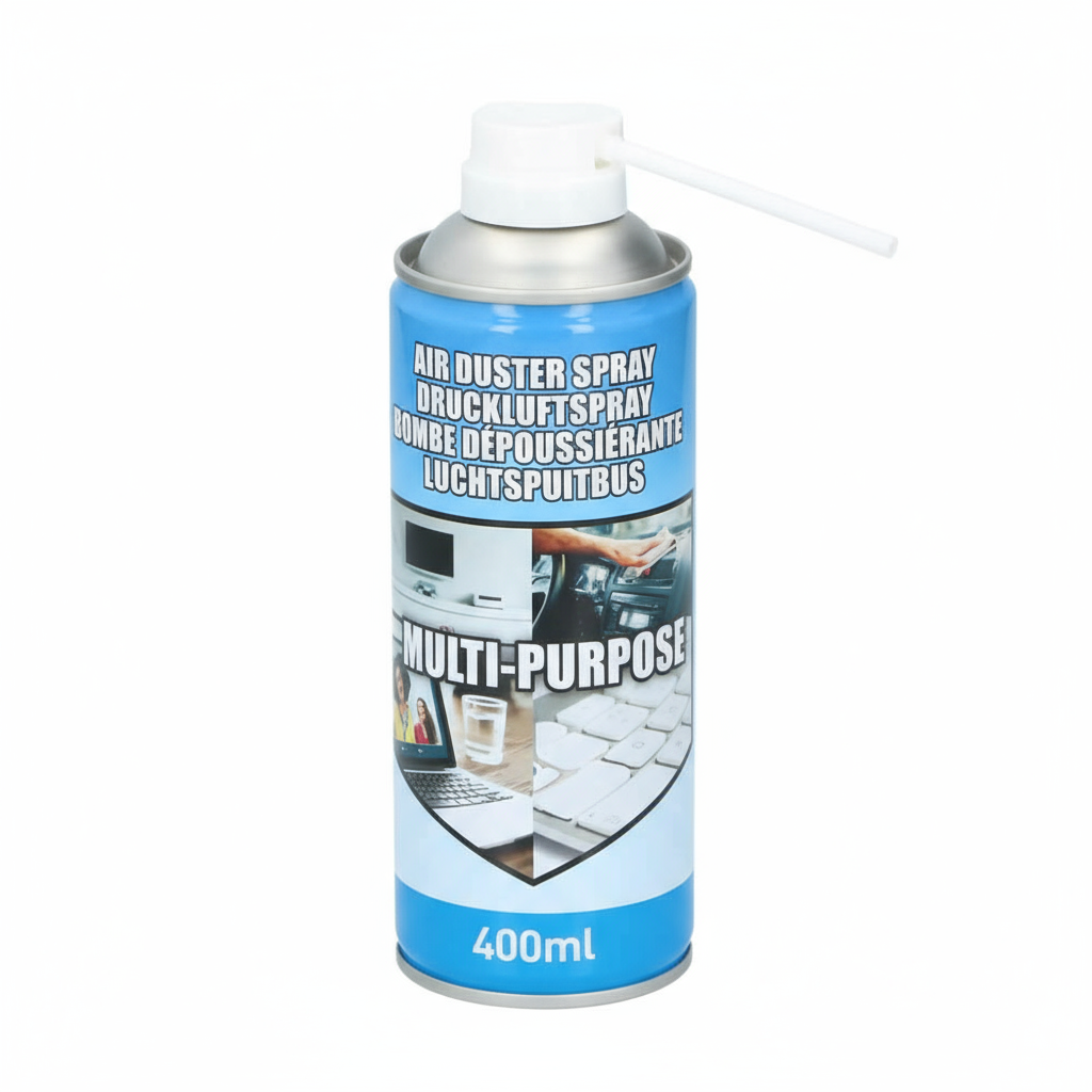 Bomboletta spray aria compressa 400ml con beccuccio