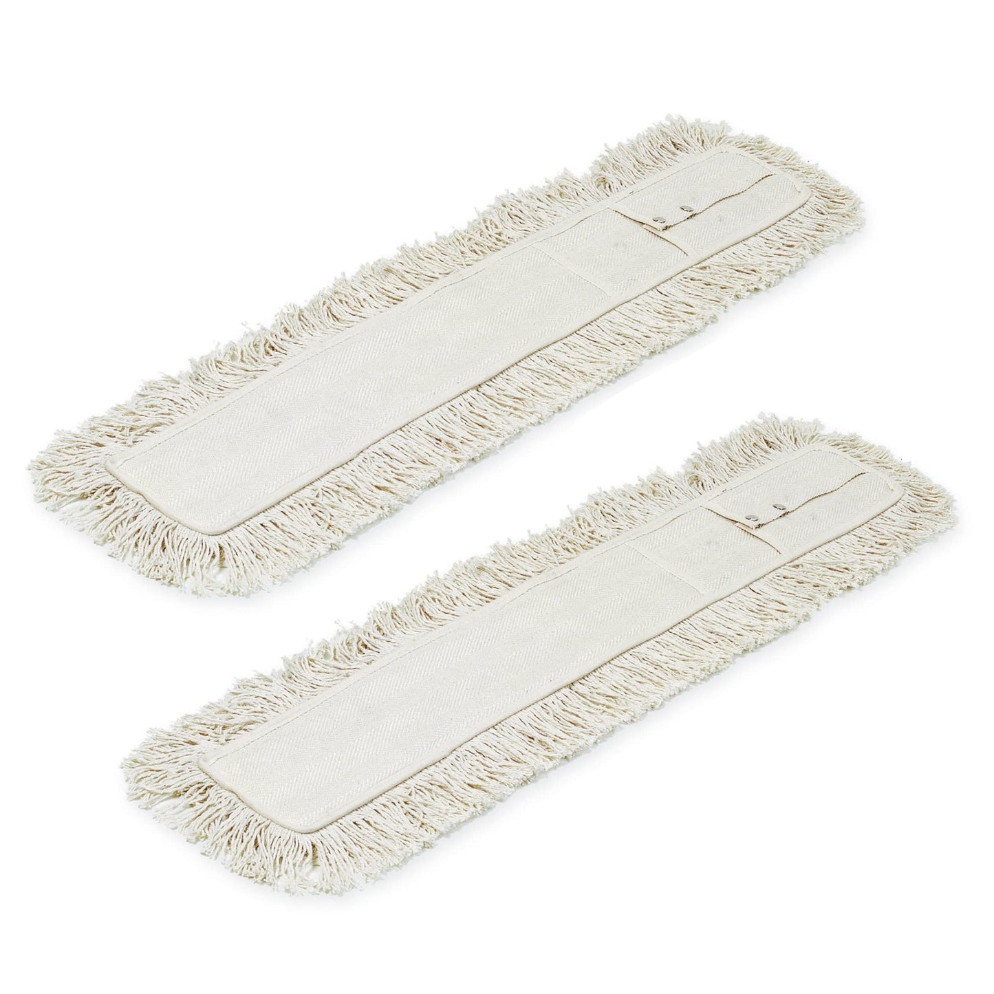 Pack of 2 replacement industrial brooms and cotton scissors, 100cm