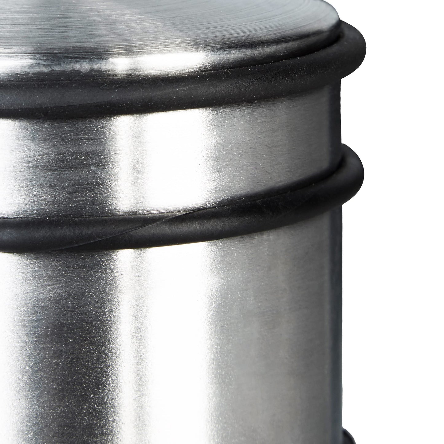 Fermaporta Blocca Porte in Acciaio Inox - Fermaporta da Pavimento con Gomma Antigraffio 1.1kg