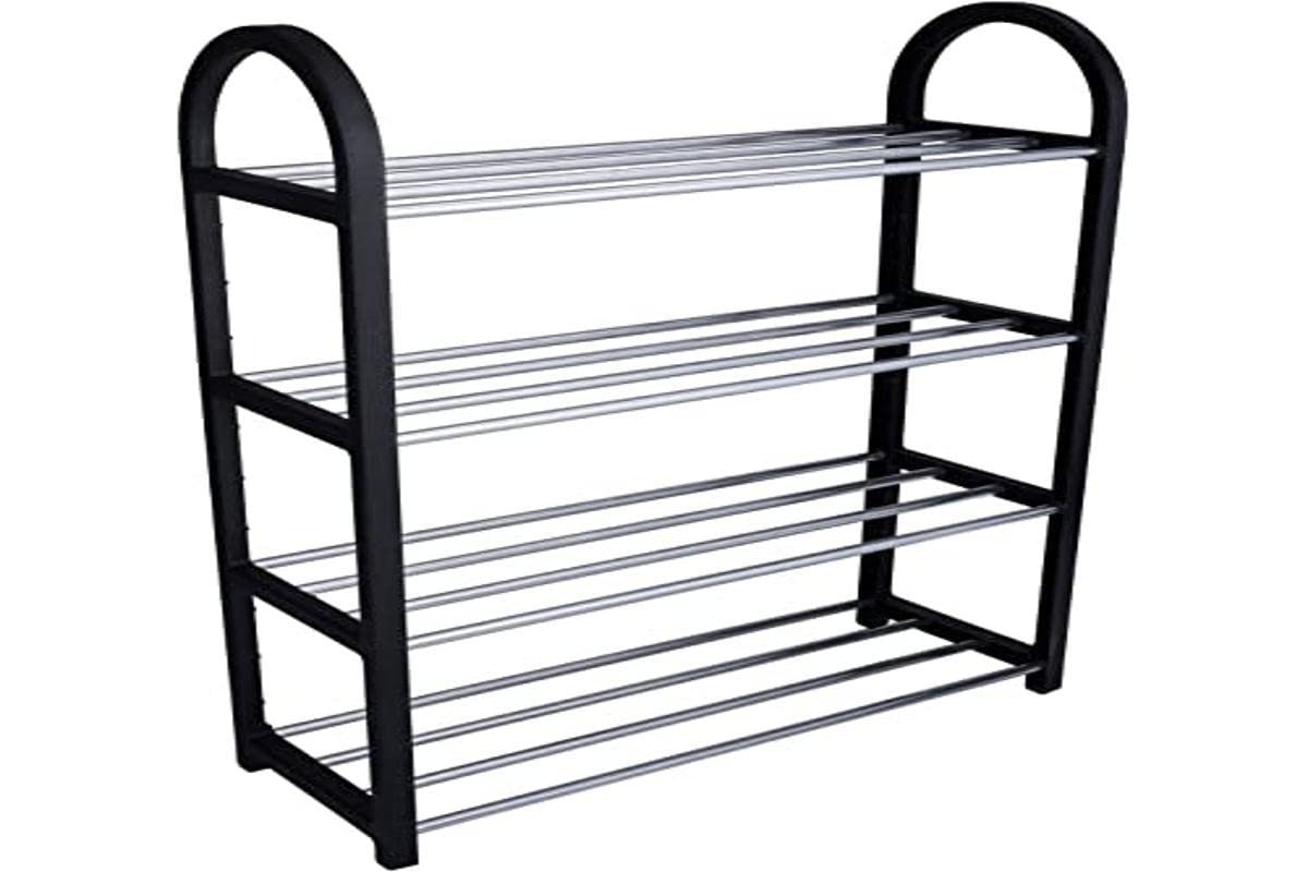 Slim Space-Saving Shoe Rack for Home Entrance with 4 Shelves, Furniture Shelves