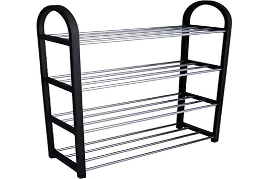 Slim Space-Saving Shoe Rack for Home Entrance with 4 Shelves, Furniture Shelves