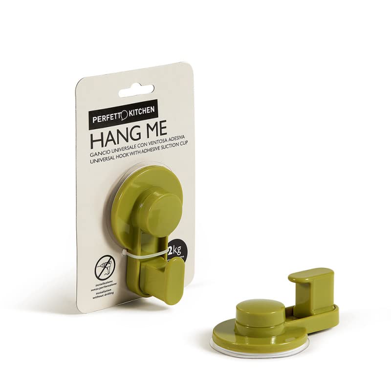 Perfect Kitchen Hang Me Universal Hook with Adhesive Suction Cup, Maximum Load 2 kg - 1 piece…