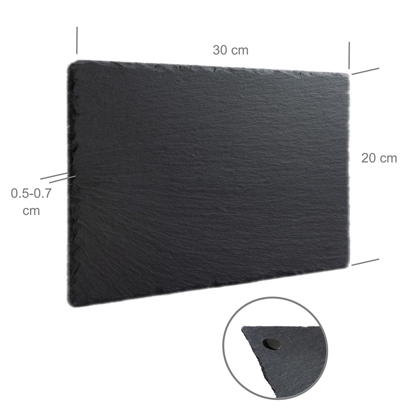 eGenuss Slate Stone Dinnerware Set, Professional Dessert Serving Trays for Restaurants