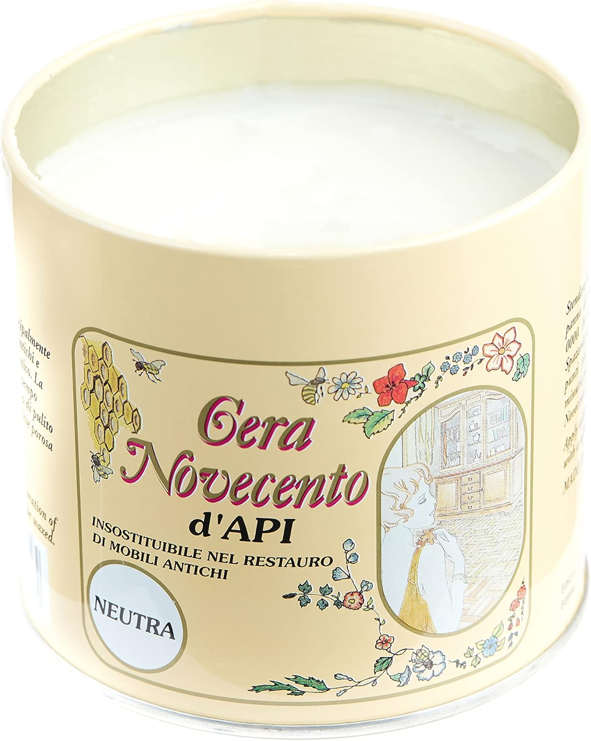 Cera d'Api NOVECENTO per Mobili Legno - Lucidante Naturale Restauro Antichi