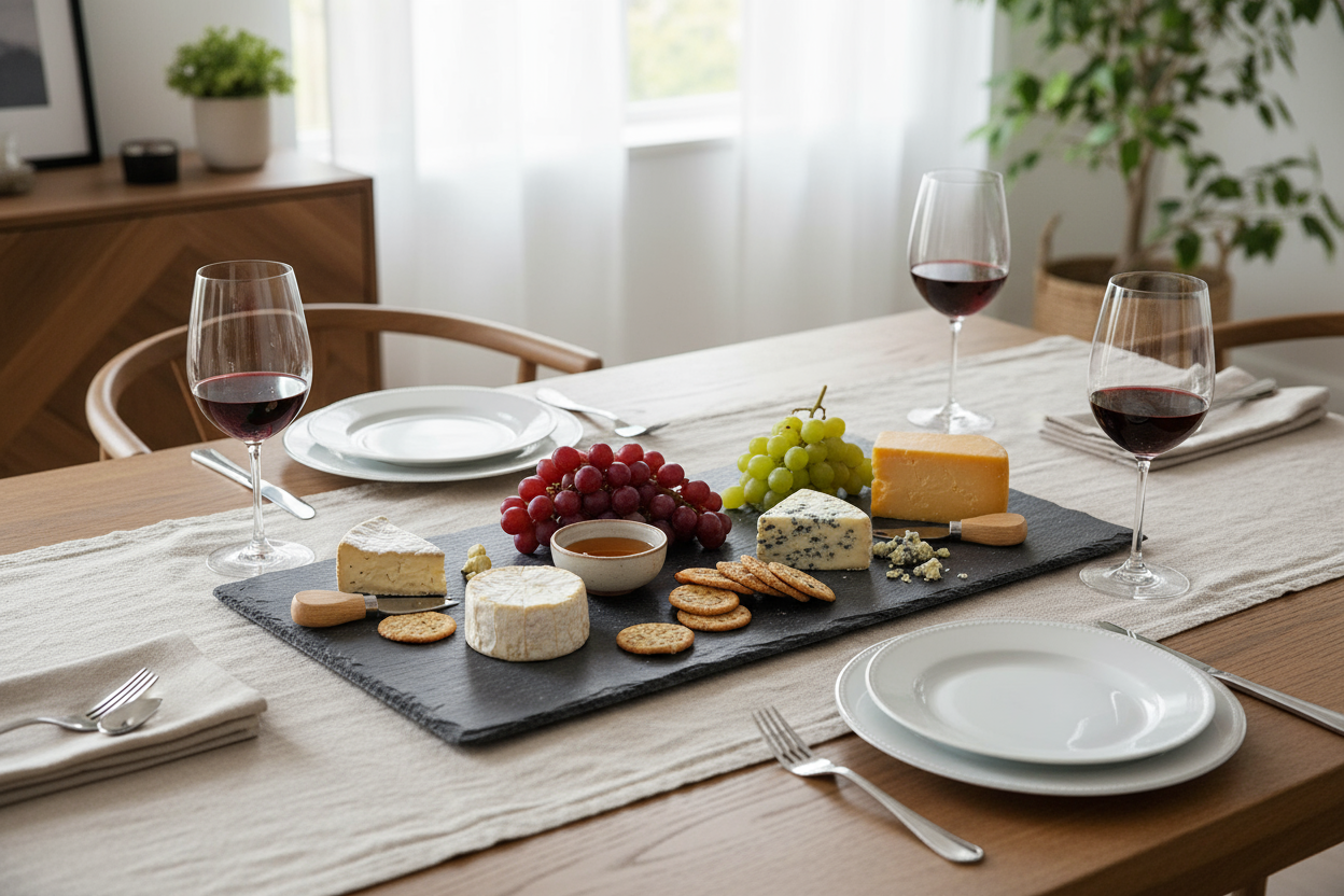 Con formaggi e antipasti