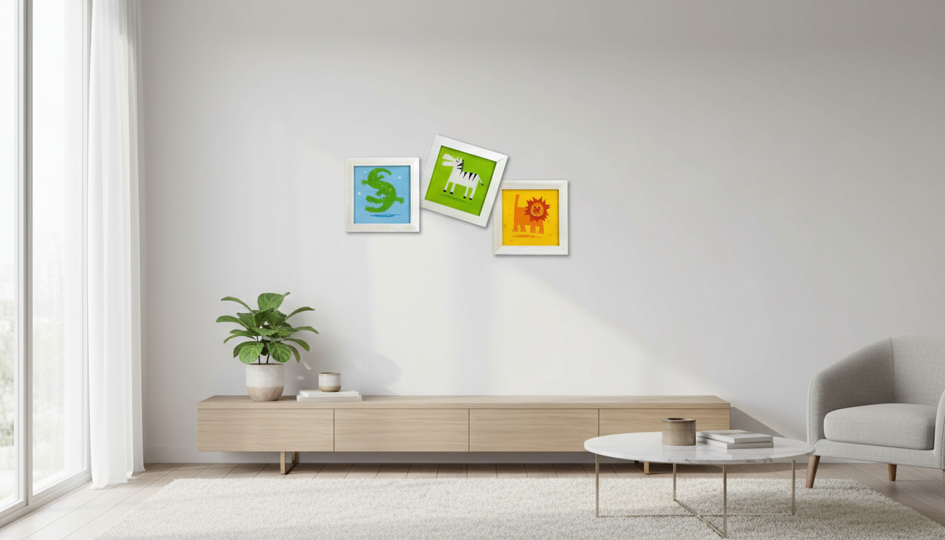 Cornice in soggiorno moderno