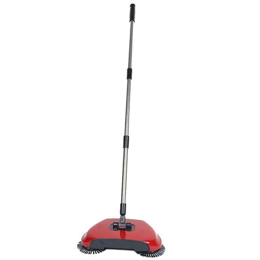 Automatic hand-held push broom with rotating brushes, broom without electricity, vacuum cleaner, sweeping machine, 360° rotary, original