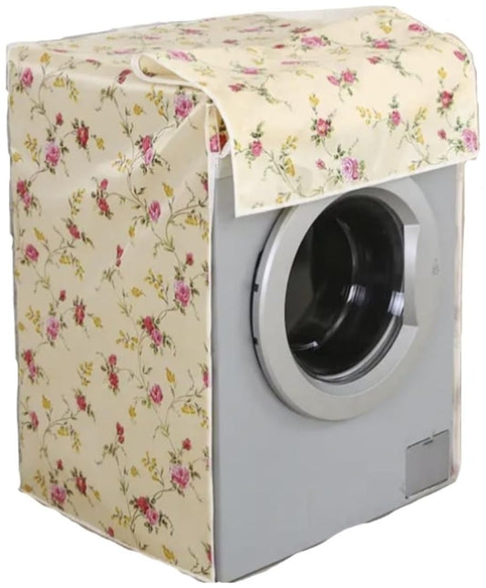 Fercasashop® - PVC washing machine cover with zippers, plush bottom, random colors and patterns
