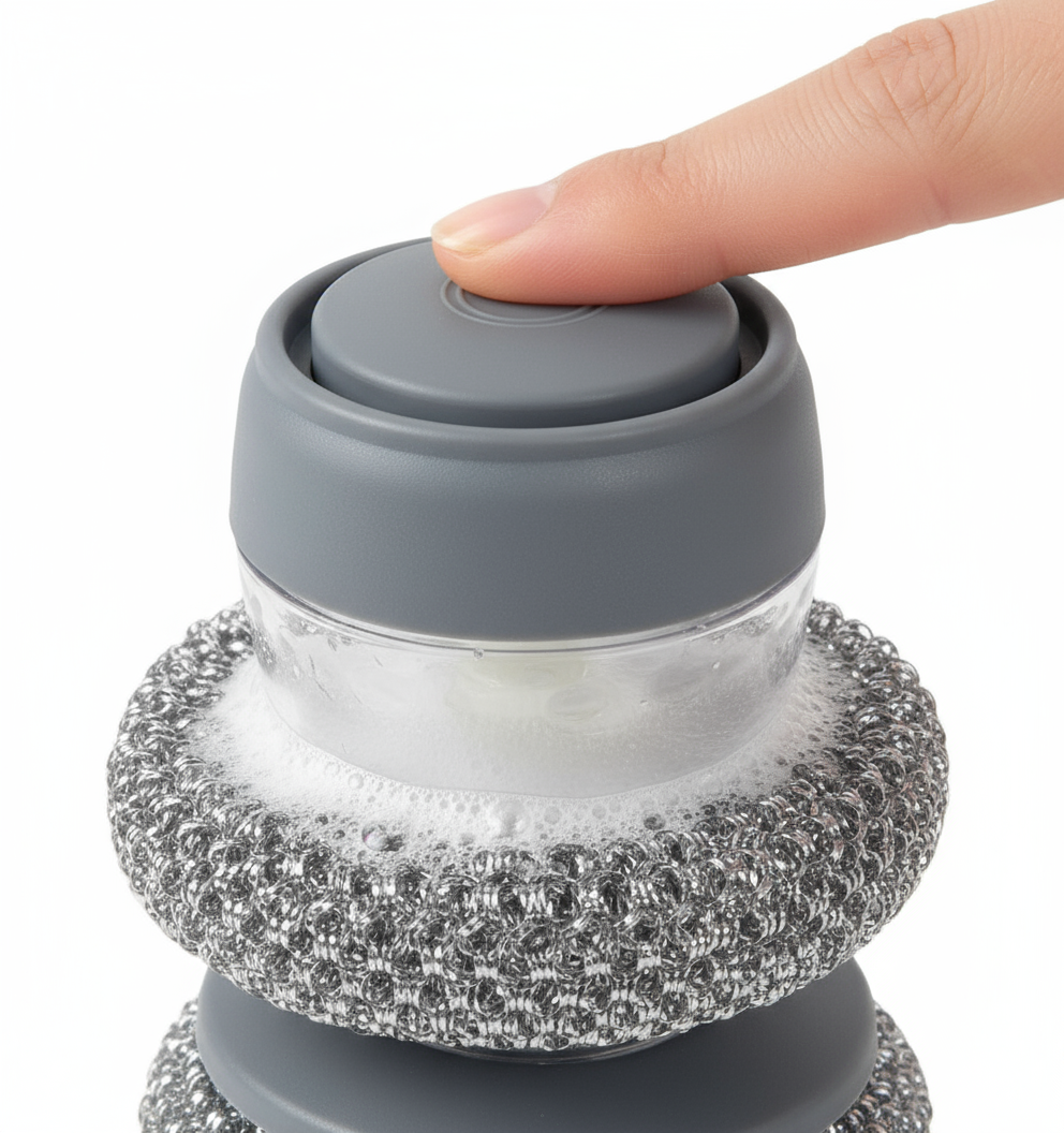 Dettaglio meccanismo dispenser sapone