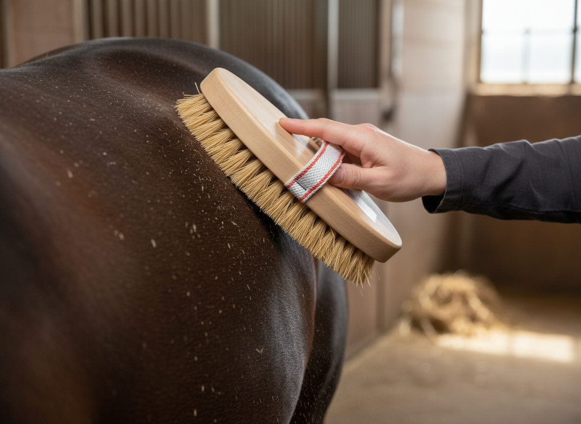 Dettaglio spazzolatura