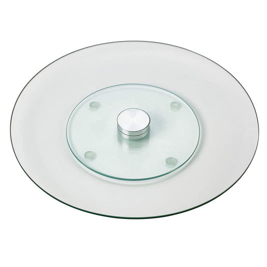 Piatto rotante in vetro 16.2/32.2cmx1.6cm
