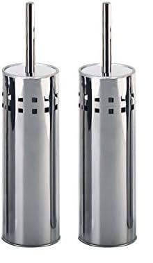 GEDY G-Oriente Chrome Toilet Brush, Dimensions and weight: 37X9.5X9.5 CM & 0.356 KG, Toilet brush made of stainless steel, Toilet brush designed by R&S Gedy, 2-year warranty