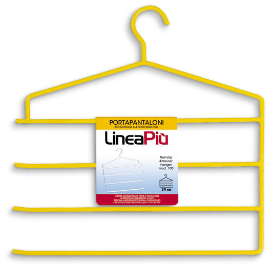 4-PACK TROUSERS HANGER, ASSORTED COLORS.