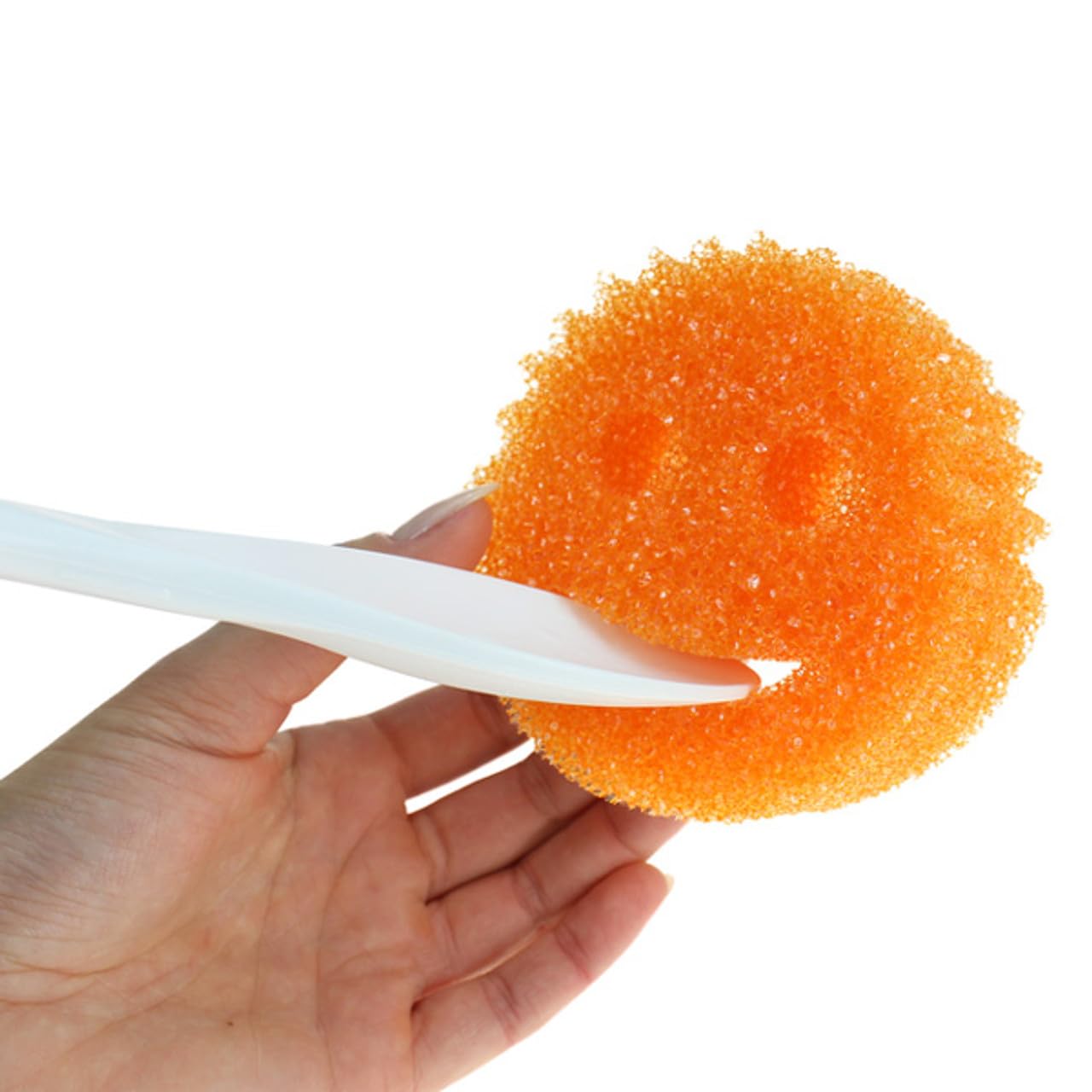 Fercasashop Anti-Scratch Smile Sponge - Pack of 4 - 95x95h.40 mm - Perfect for Kitchen, Bathroom, and More