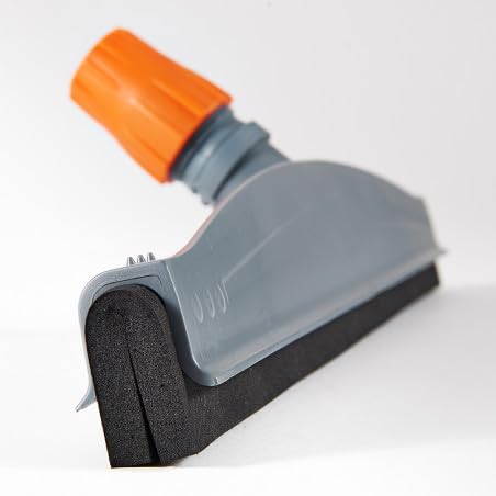 FercasaShop® Professional Floor Squeegee – Double Rubber for Quick Cleaning, Lightweight and Durable, Suitable for Indoors and Outdoors, Grey/Orange