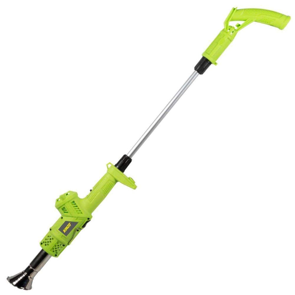 2000W Electric Grass Burner Thermal Weed Killer Telescopic Handle + 80/360 Degree Selectable Temperature Gun with 4 Interchangeable Nozzles Garden Maintenance