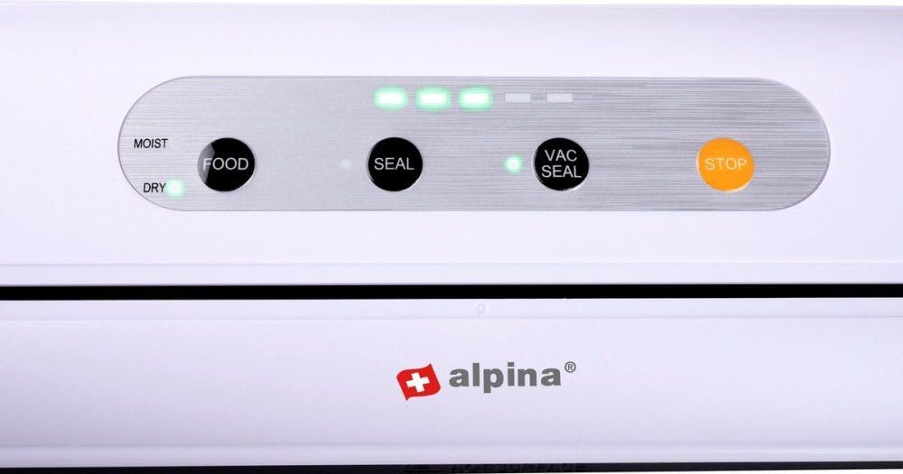 Machine à emballer sous vide Alpina 110 W - Scelleuse alimentaire avec coupe-aliments