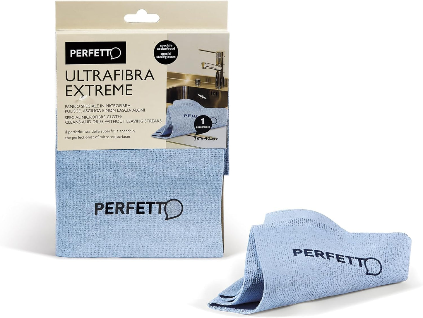 Panno Microfibra PU Professionale 32x36cm - 4 Colori Codice Igienico - Senza Aloni