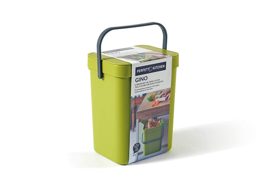 Perfect HANGING WASTE BIN FOR WET/ORGANIC WASTE - GINO collection - 5 lt. - Moss