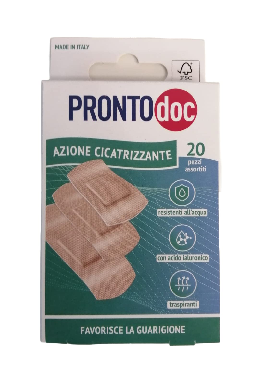 Prontodoc Healing Action Patches, 1 Pack of 20 Mixed Patches