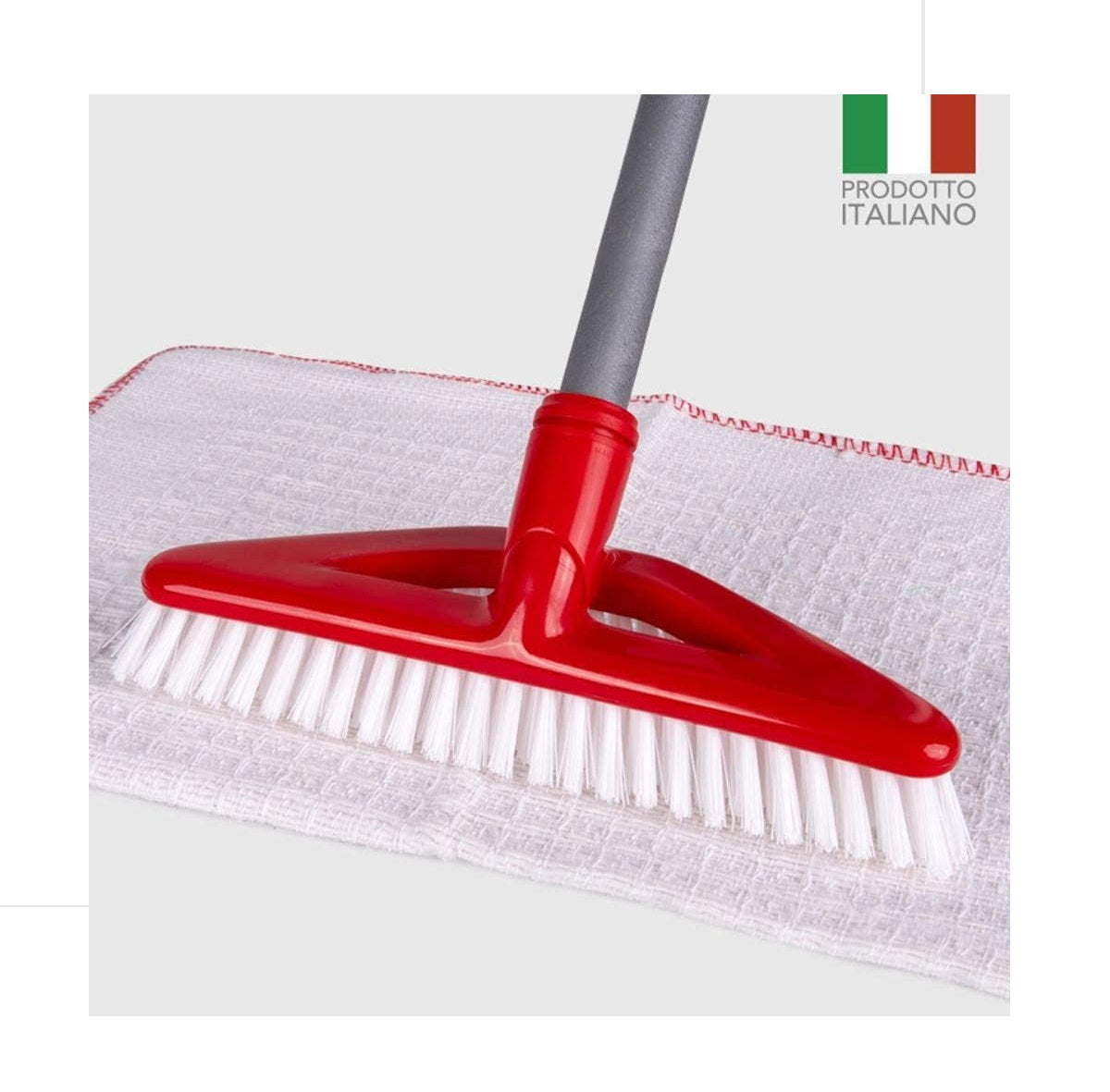 Perfetto Rotevolution Sweeper with Joint, Plastic, Pumpkin, Red or Grey, 28 x 11 x 10.5 cm