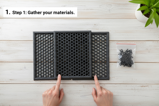 Joints de connexion pour tapis de porte modulaires - Lot de 4