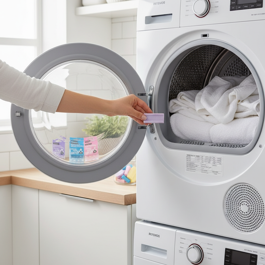 Inserimento tavolette in asciugatrice