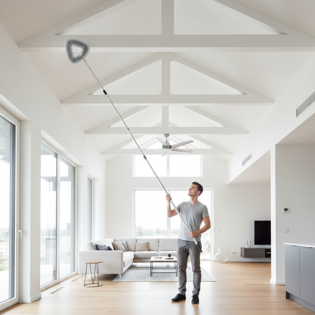 Kit in azione per pulizia soffitti