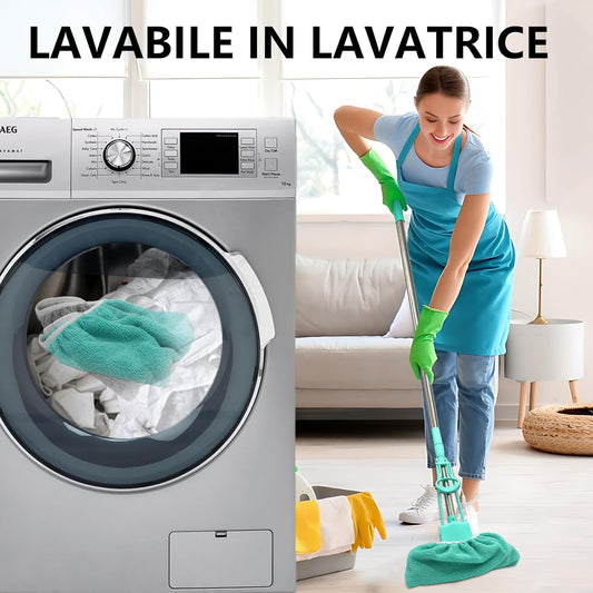 Cover di Ricambio per Scopa in Microfibra -Copriscarpe/pattine - 4 Pezzi