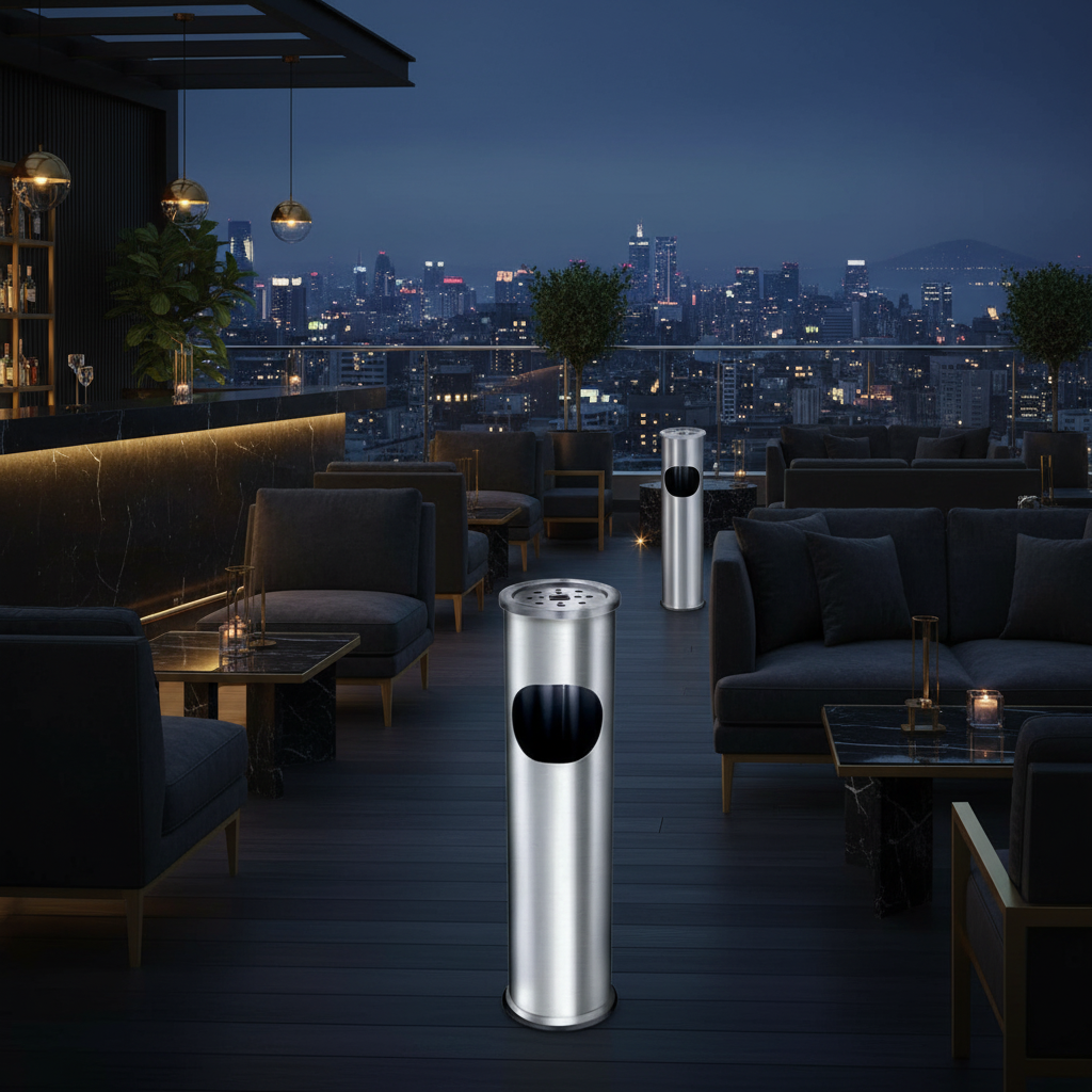 Posacenere terrazza rooftop skyline