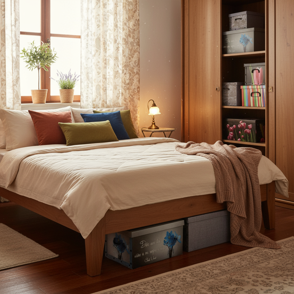 Scatole salvaspazio sotto letto e armadio