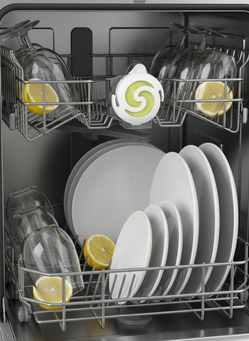 Scena 2: Close-up interno lavastoviglie