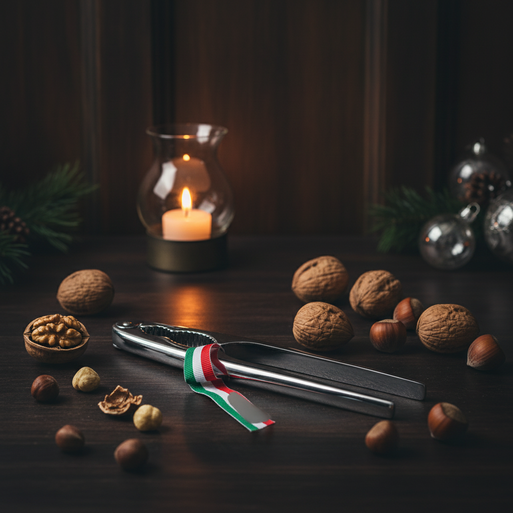 Scena natalizia con schiaccianoci