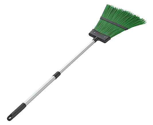 Scopa da giardino con manico allungabile in alluminio