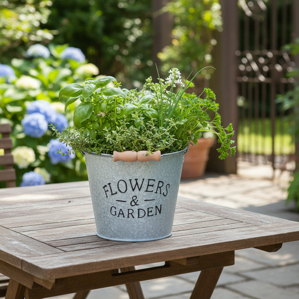 Secchio come vaso per piante - Outdoor