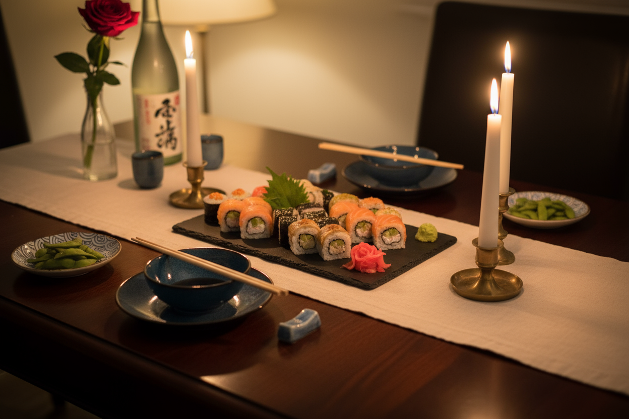 Set sushi per cena romantica
