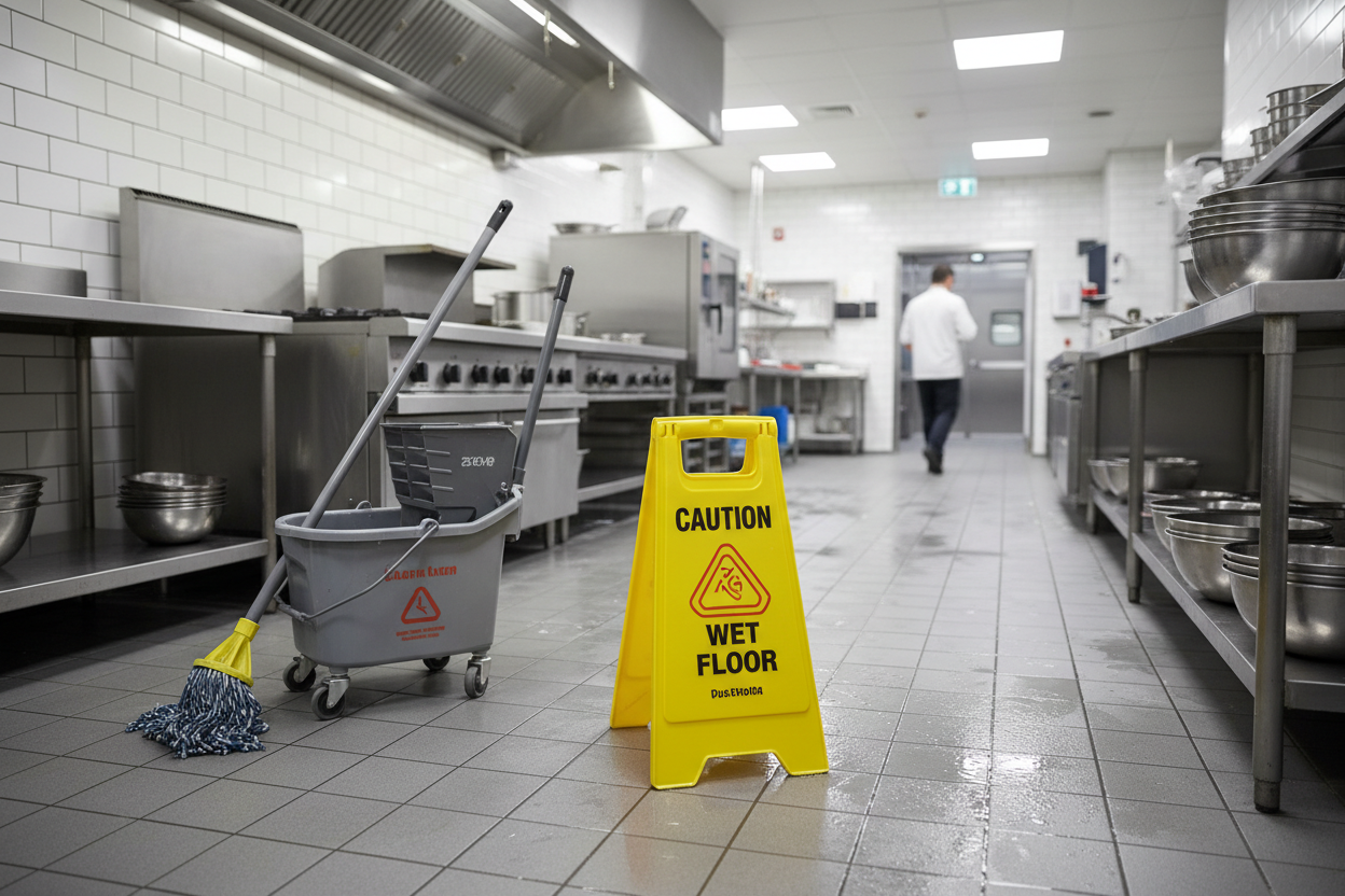 Sicurezza in casa e al lavoro: perché il segnale pavimento bagnato è fondamentale