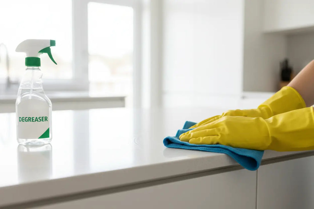 Come rimuovere il grasso dagli armadietti della cucina