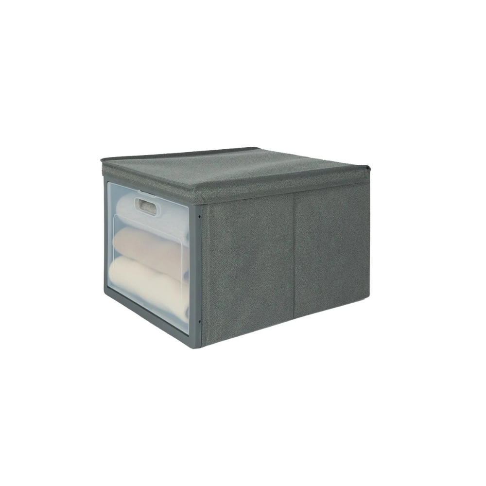 Scatola Portaoggetti TNT Pieghevole con Finestra Trasparente – Organizer Armadio Ideabox