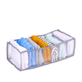 Organizer Alpina 7 Scomparti 36x17x12cm Armadio Cassetti