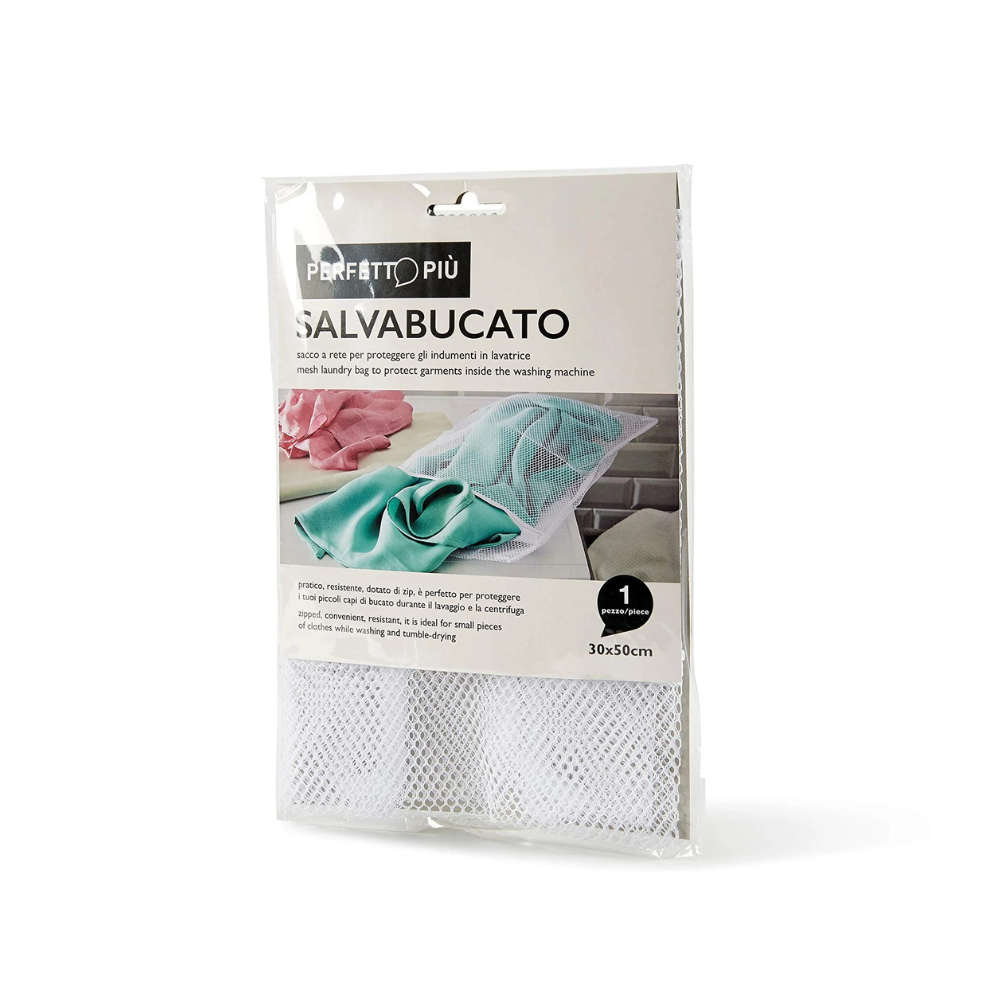 Mesh Laundry Bag, White, 30 x 50 cm