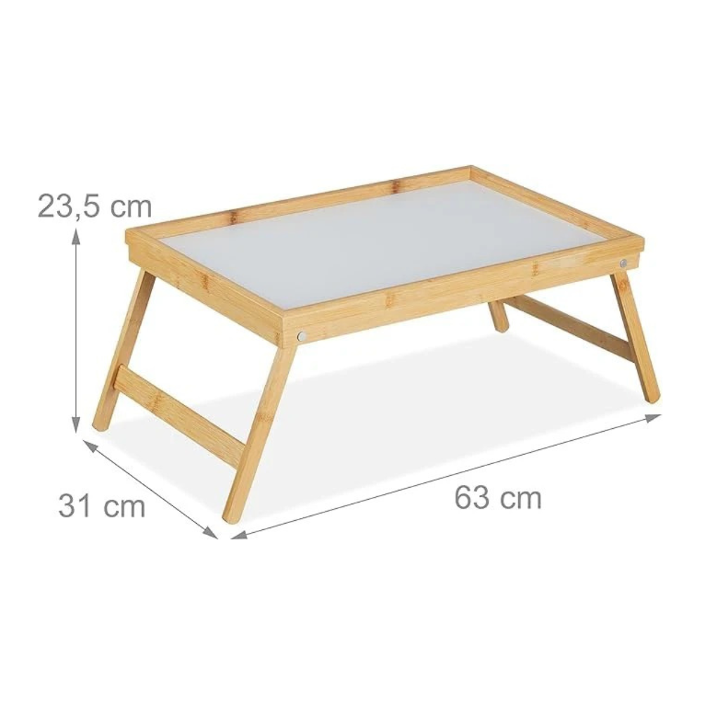 Vassoio Letto Pieghevole Bambù 50x31cm - Colazione